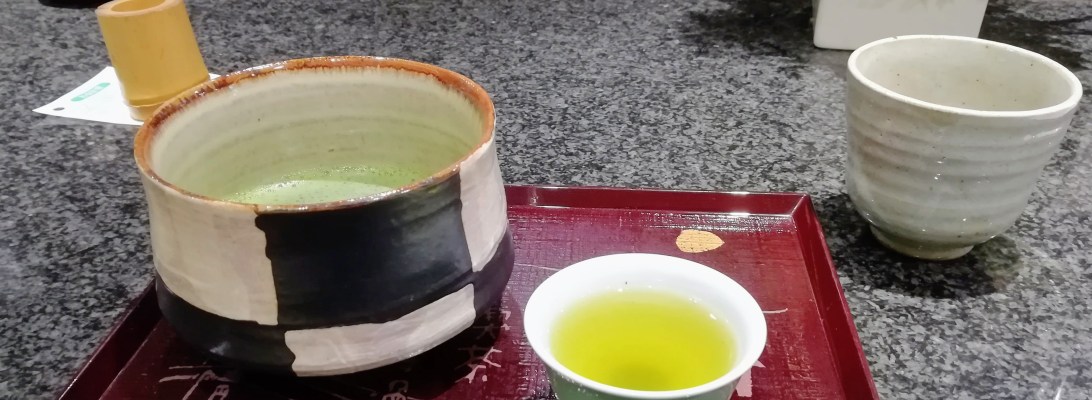 First taste of matcha in Shinsaibashi